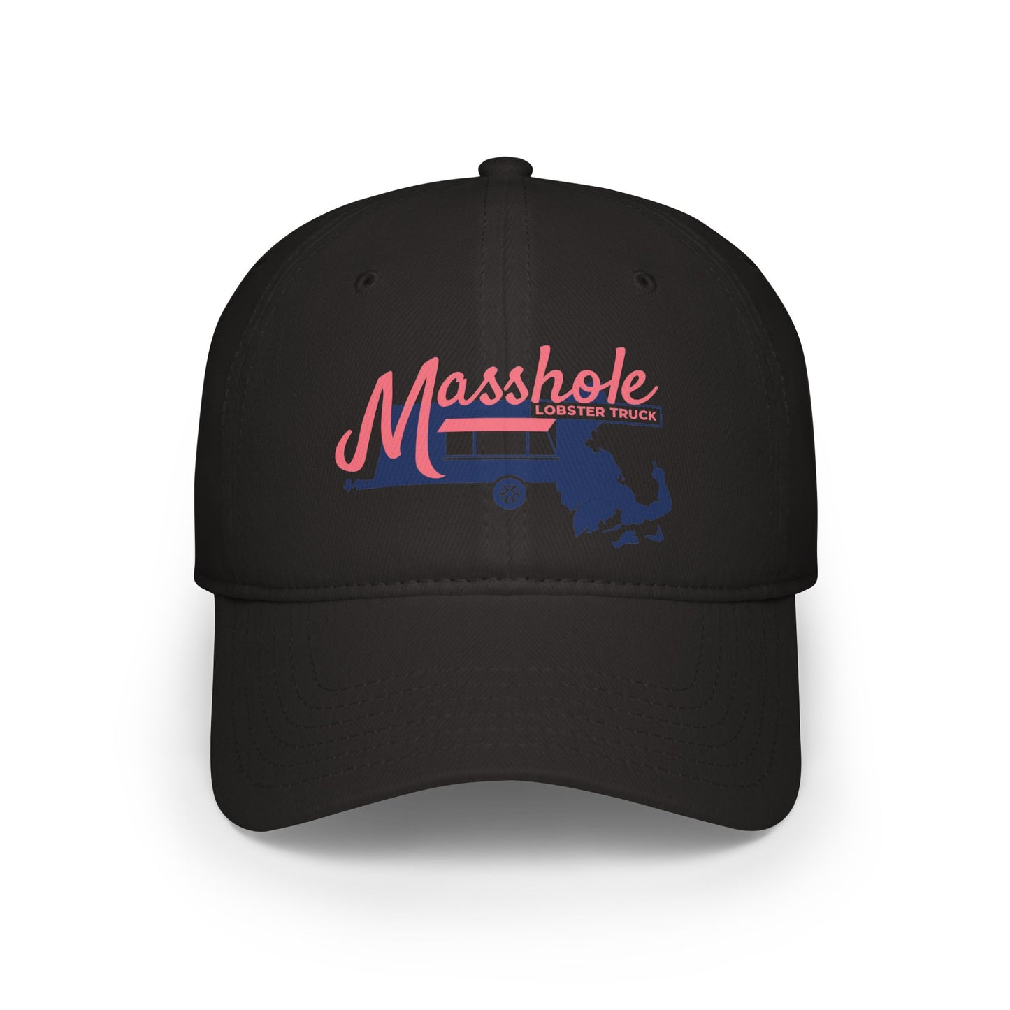 Masshole Low Profile Baseball Cap, Cap for Massachusetts Lovers, Red Cap, Gift for Dad, Baseball Hat, Summer Accessory