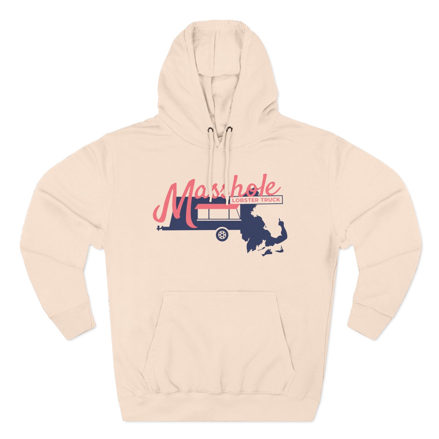 Three-Panel Fleece Hoodie