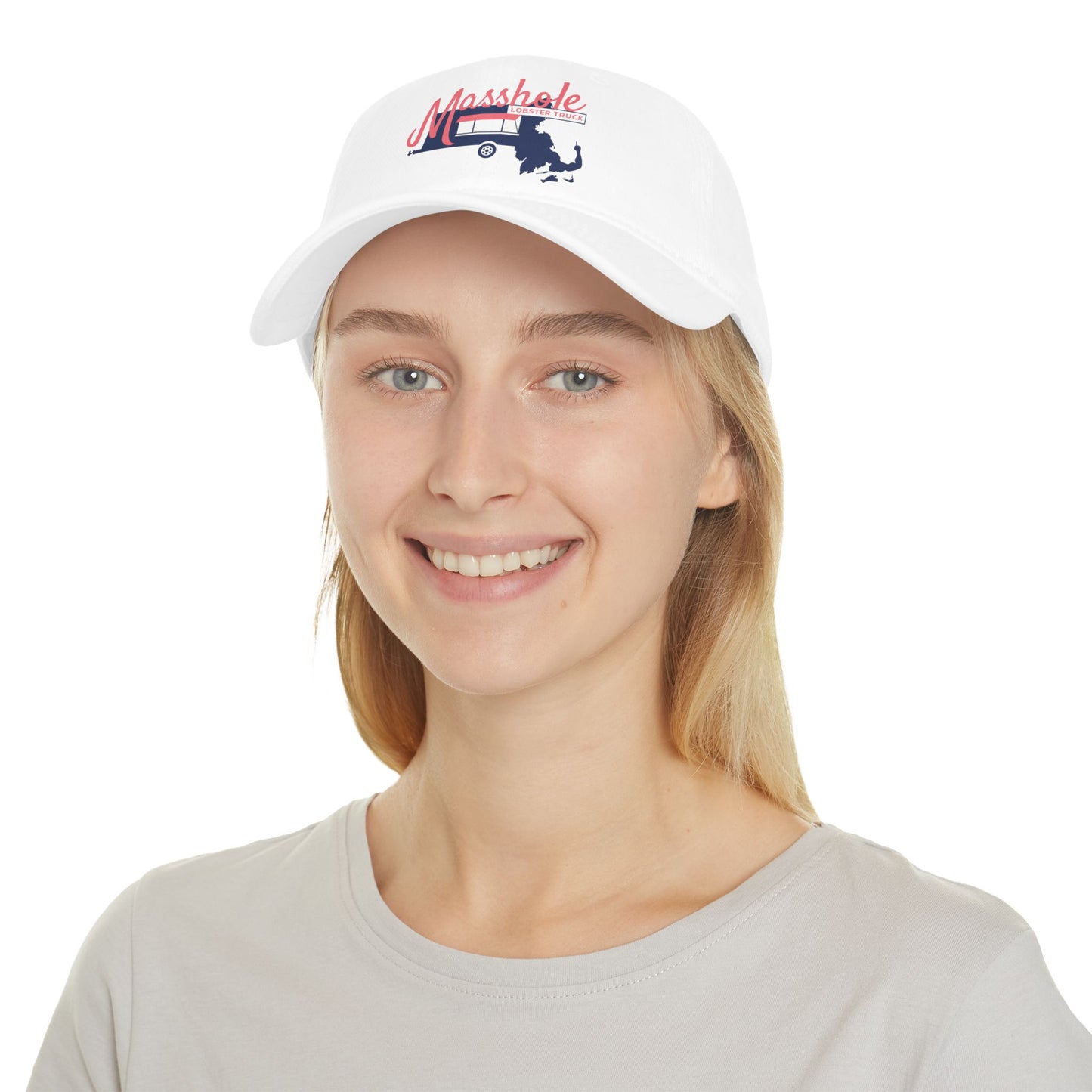 Masshole Low Profile Baseball Cap, Cap for Massachusetts Lovers, Red Cap, Gift for Dad, Baseball Hat, Summer Accessory