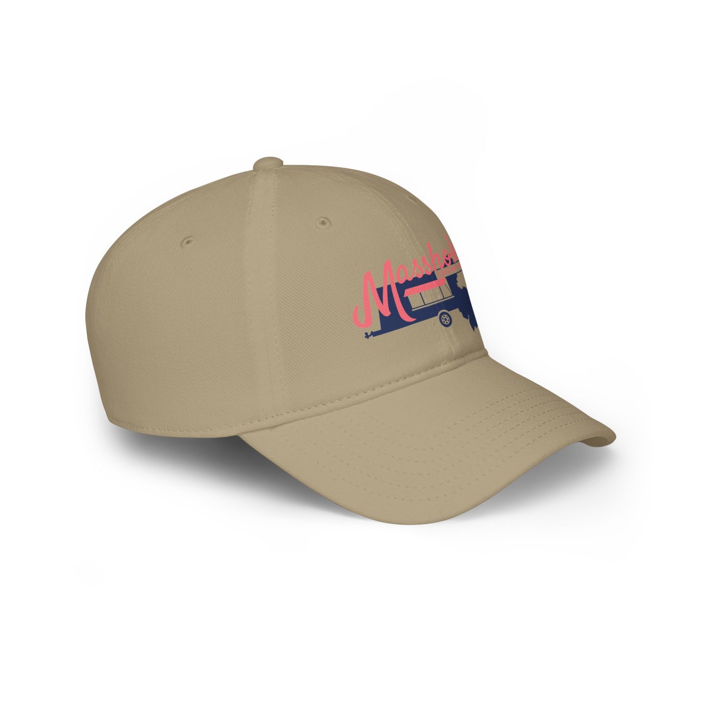 Masshole Low Profile Baseball Cap, Cap for Massachusetts Lovers, Red Cap, Gift for Dad, Baseball Hat, Summer Accessory