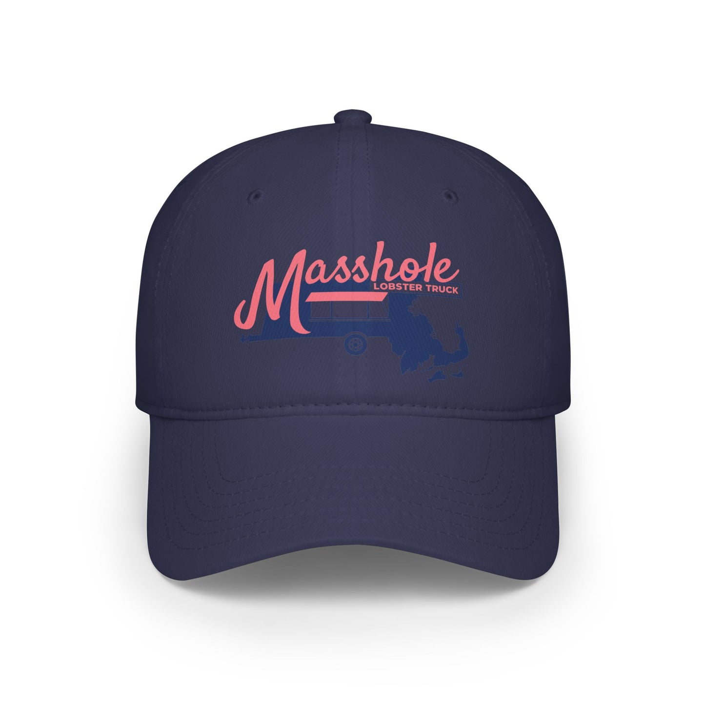 Masshole Low Profile Baseball Cap, Cap for Massachusetts Lovers, Red Cap, Gift for Dad, Baseball Hat, Summer Accessory