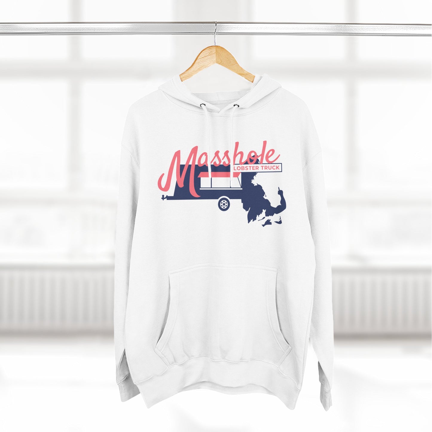 Three-Panel Fleece Hoodie