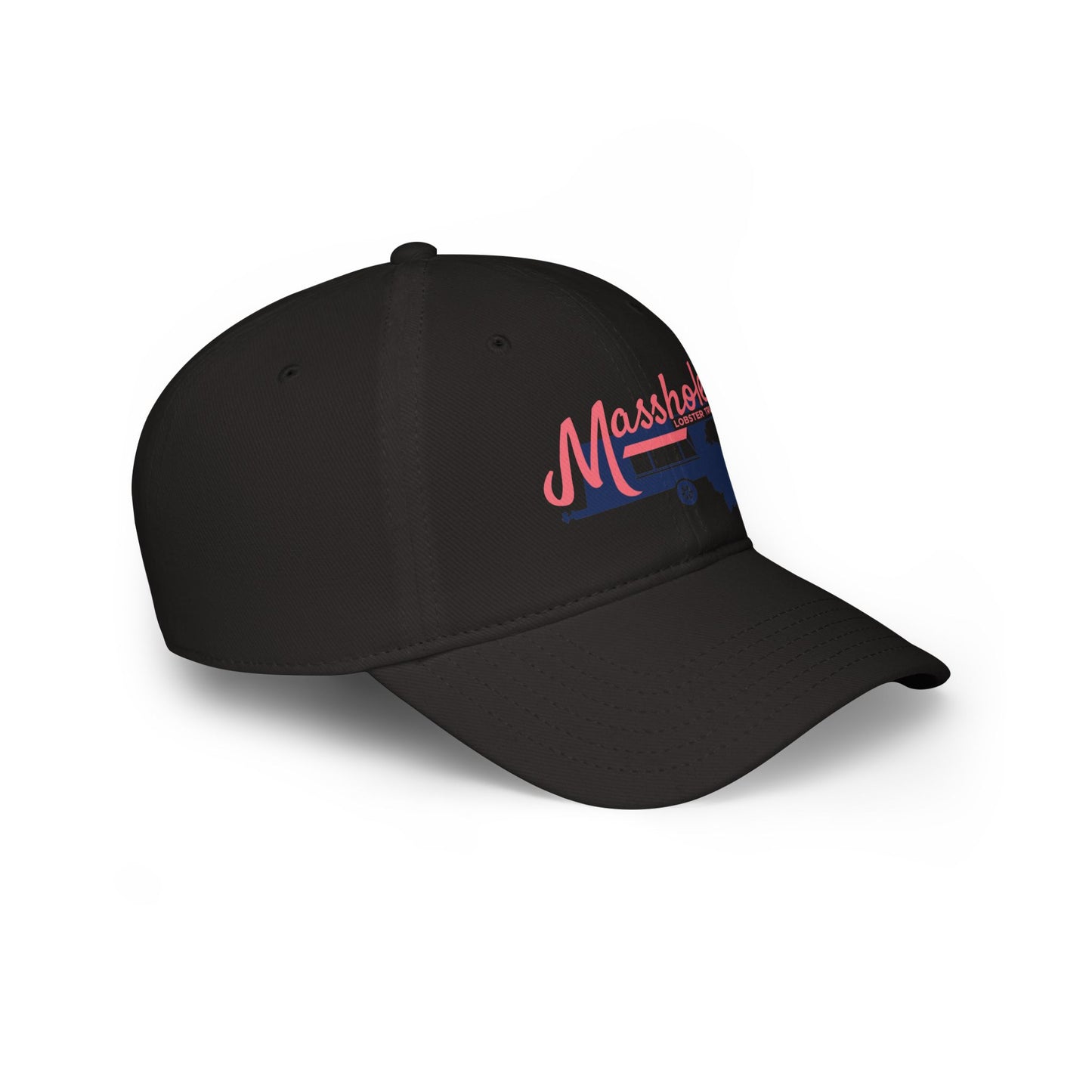 Masshole Low Profile Baseball Cap, Cap for Massachusetts Lovers, Red Cap, Gift for Dad, Baseball Hat, Summer Accessory