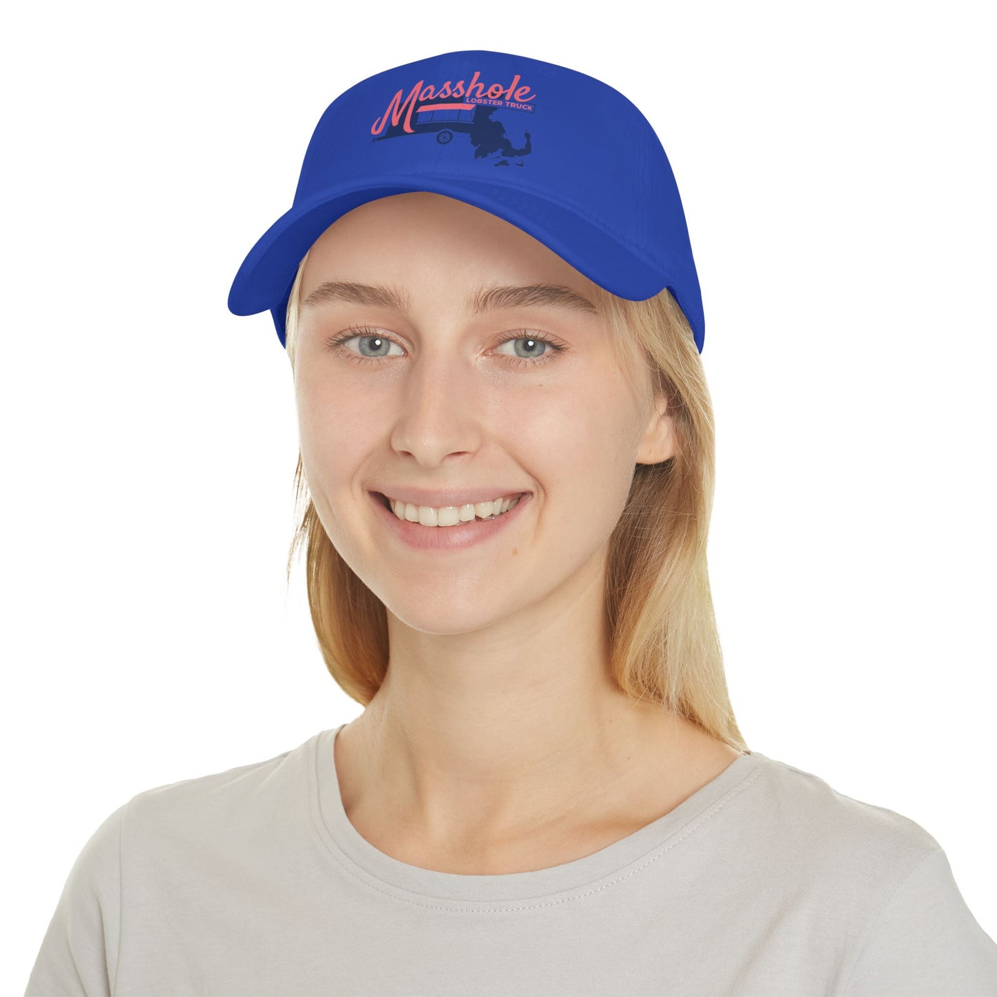 Masshole Low Profile Baseball Cap, Cap for Massachusetts Lovers, Red Cap, Gift for Dad, Baseball Hat, Summer Accessory