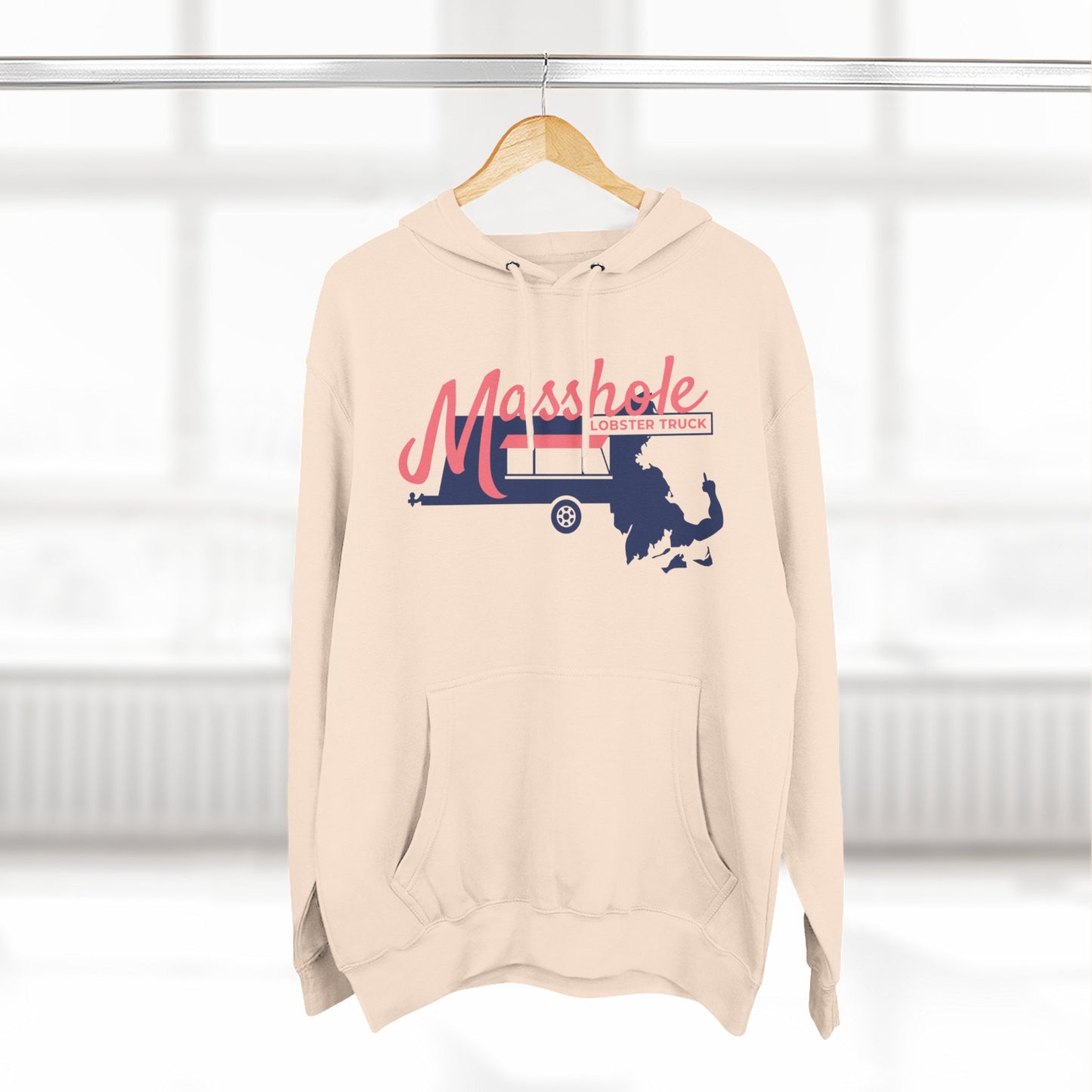 Three-Panel Fleece Hoodie