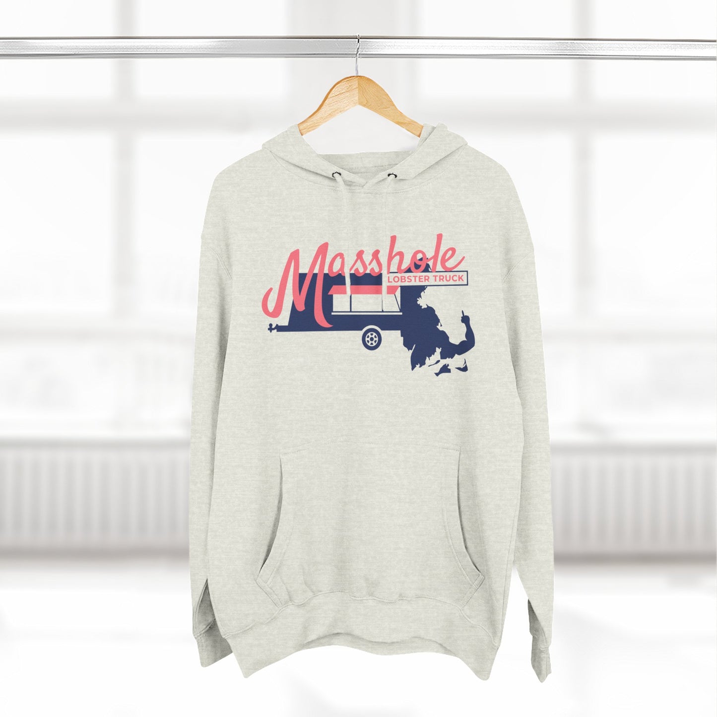 Three-Panel Fleece Hoodie
