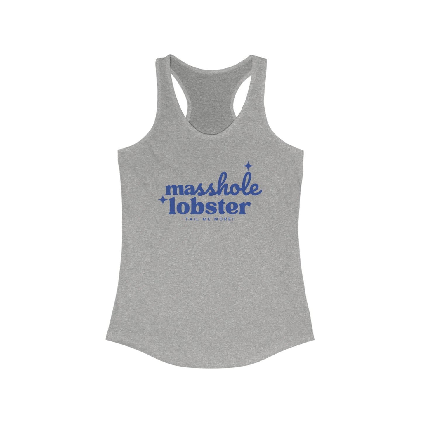 Masshole Lobster Racerback Tank, Fun Summer Shirt, Casual Beachwear, Gift for Lobster Lovers, Coastal Vibes Tank