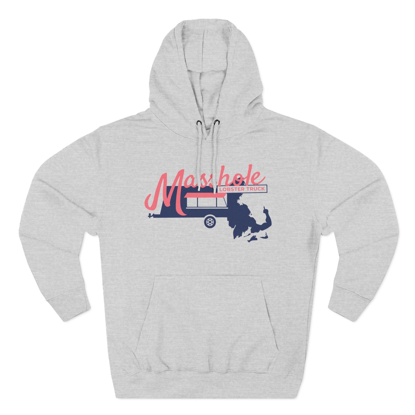 Three-Panel Fleece Hoodie