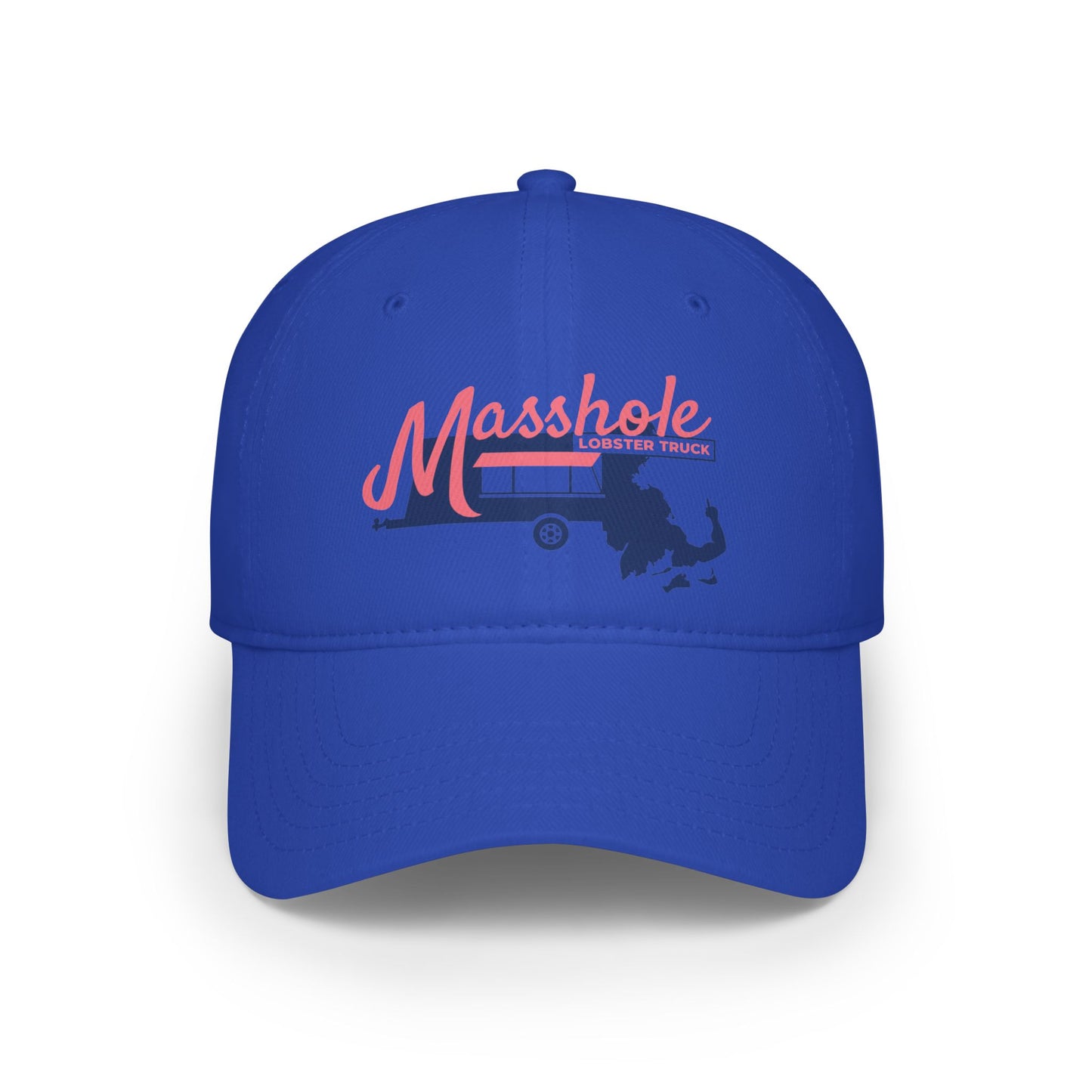 Masshole Low Profile Baseball Cap, Cap for Massachusetts Lovers, Red Cap, Gift for Dad, Baseball Hat, Summer Accessory