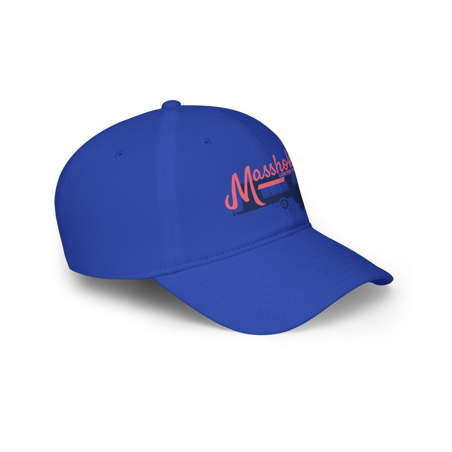 Masshole Low Profile Baseball Cap, Cap for Massachusetts Lovers, Red Cap, Gift for Dad, Baseball Hat, Summer Accessory