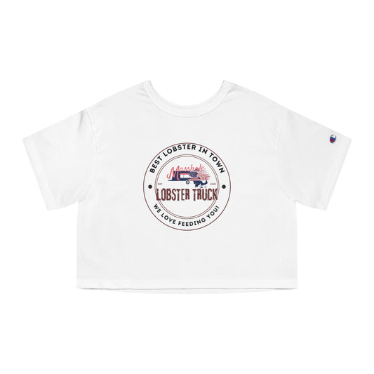 Cropped Graphic T-Shirt for Foodies, Perfect for Summer, Casual Wear, Lobster Lovers, Beach Days, Seafood Festivals